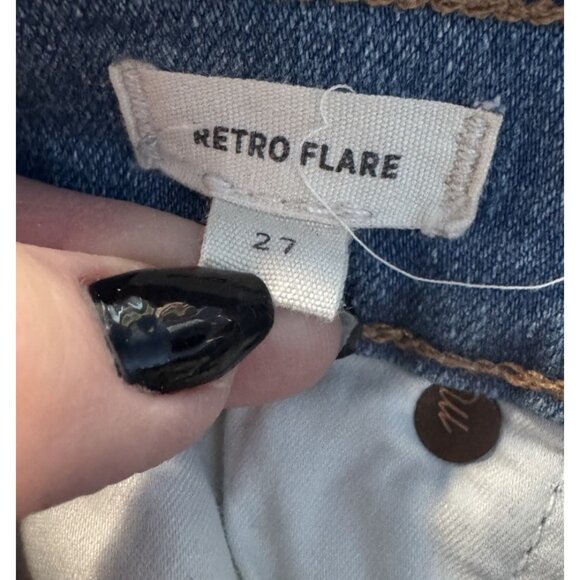 Madewell Retro Flare Women's Sz 27 Norwich Wash Denim Jeans - Picture 7 of 13